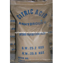 Ingredientes alimenticios, Monohidrato de ácido cítrico / anhidro, Bp98 / E330 / FCC, Halal / Kosher / GMP